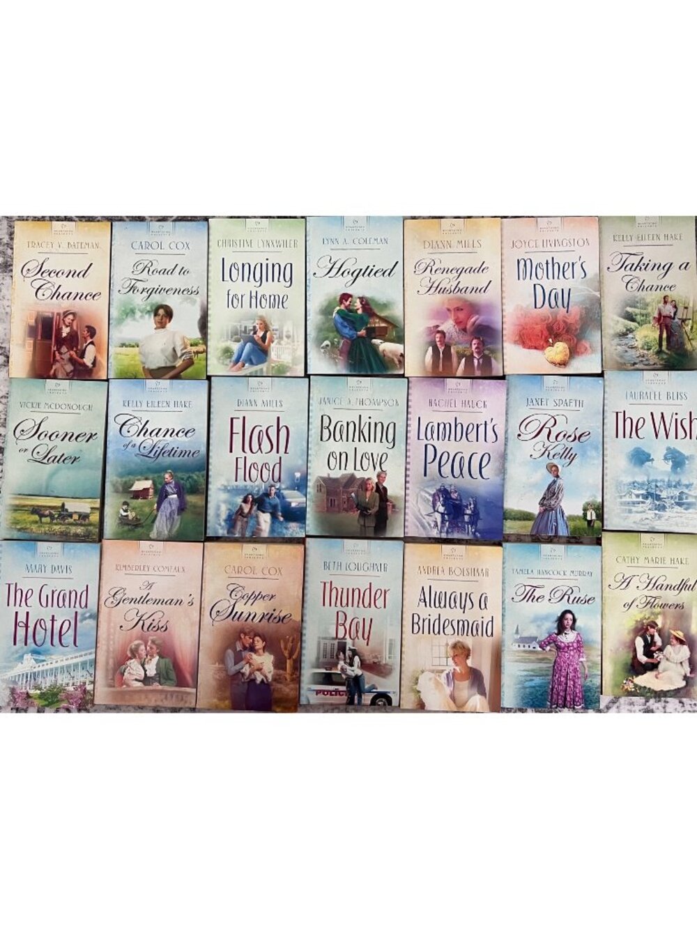 Love Inspired Heartsong Presents Lot of 21 Christian Romance Paperbacks Books